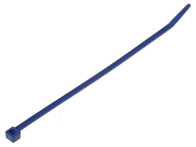 Kabelbinder; met metaal; L: 150mm; W: 3,5mm; polyamide; 135N; blauw Kabelbinder; met metaal; L: 150mm; W: 3,5mm; polyamide; 135N; blauw